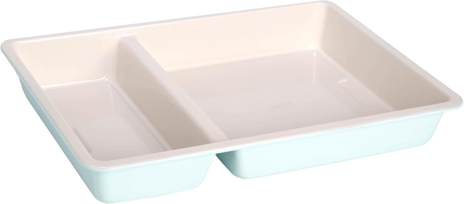 Smart Solutions 13x9-Inch Divided Roasting Pan | Two-Section Nonstick Bakeware for Family Meals & Oven Cooking