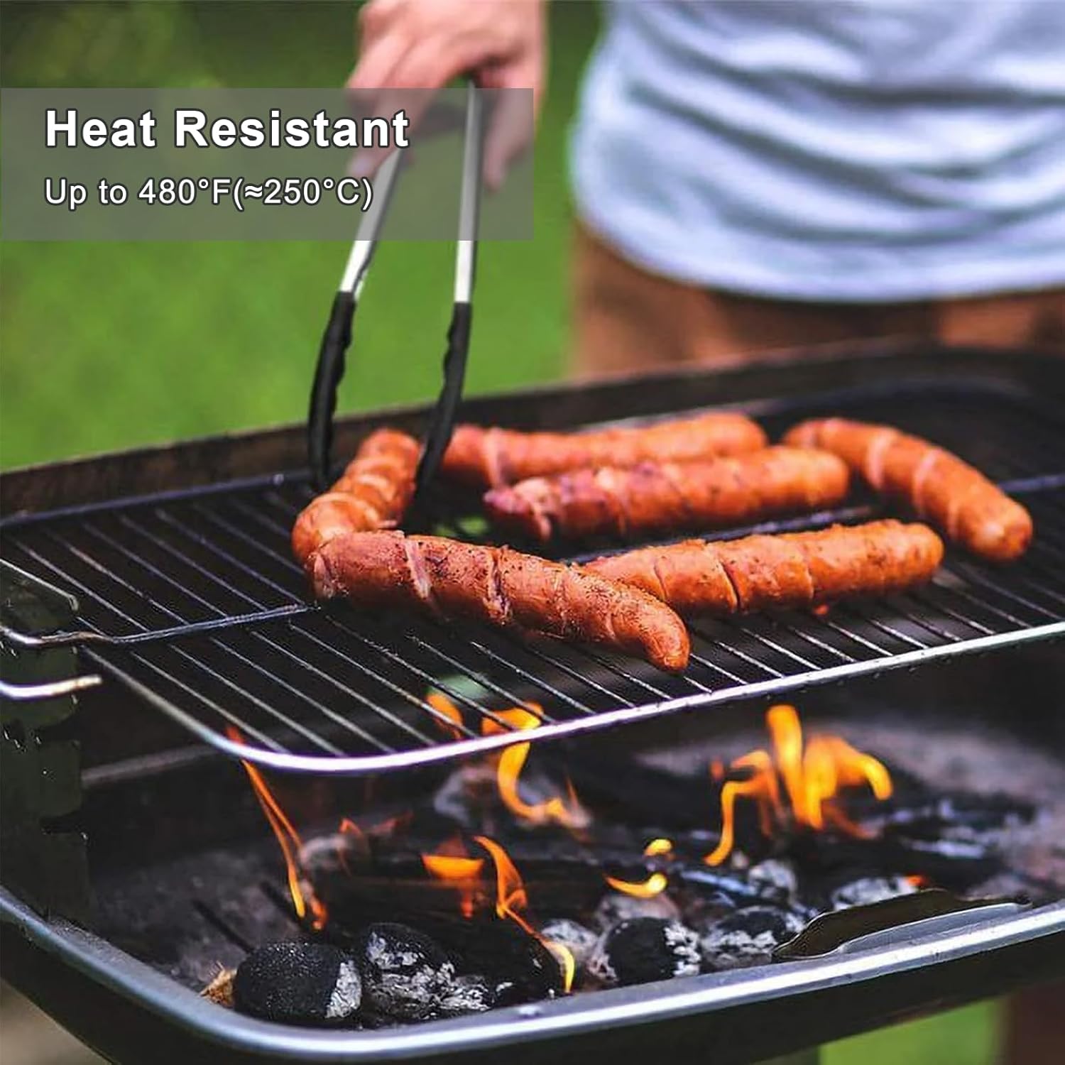 Heavy-Duty 9-Inch Silicone Cooking Tongs | Heat-Resistant Non-Slip Kitchen Tool for Grilling, Serving & Everyday Cooking